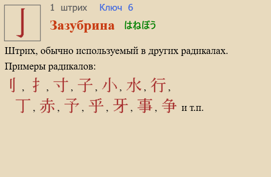 Зазубрина